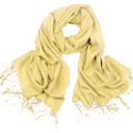 Pashmina Wool & Silk Scarf (Cream)