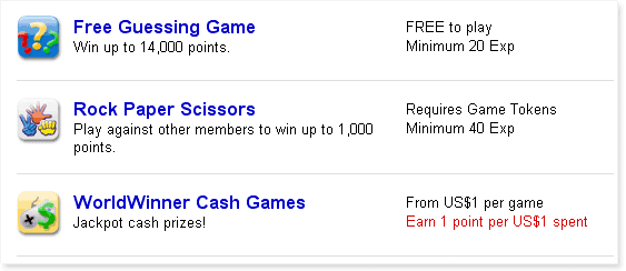 RewardsCentral Games