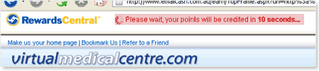 Please wait 10 seconds for your points to be awarded